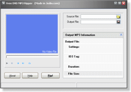 Free DVD MP3 Ripperメイン画面