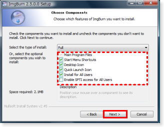 メニュー・アイコンなどの選択画面